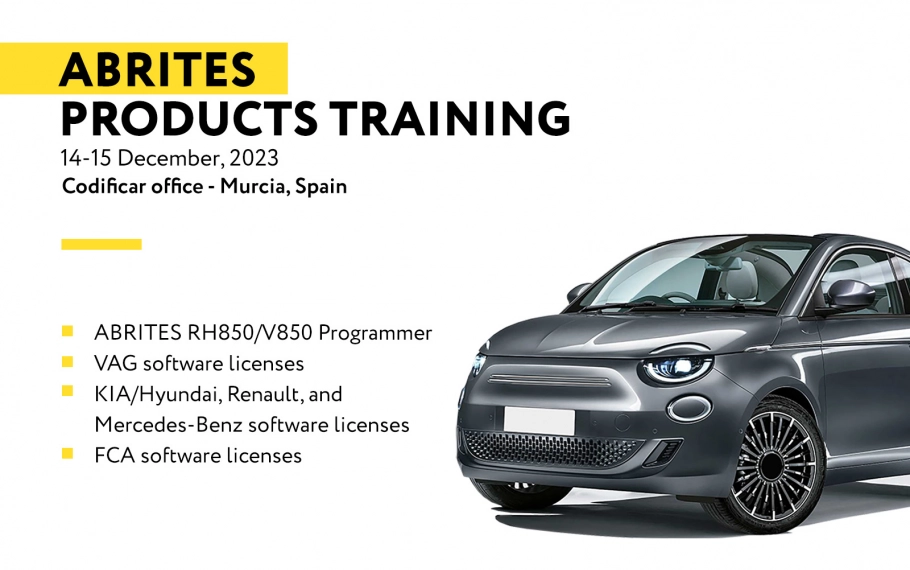 ABRITES TRAINING IN SPAIN BY OUR DISTRIBUTORS CODIFICAR, 14-15 DECEMBER 2023