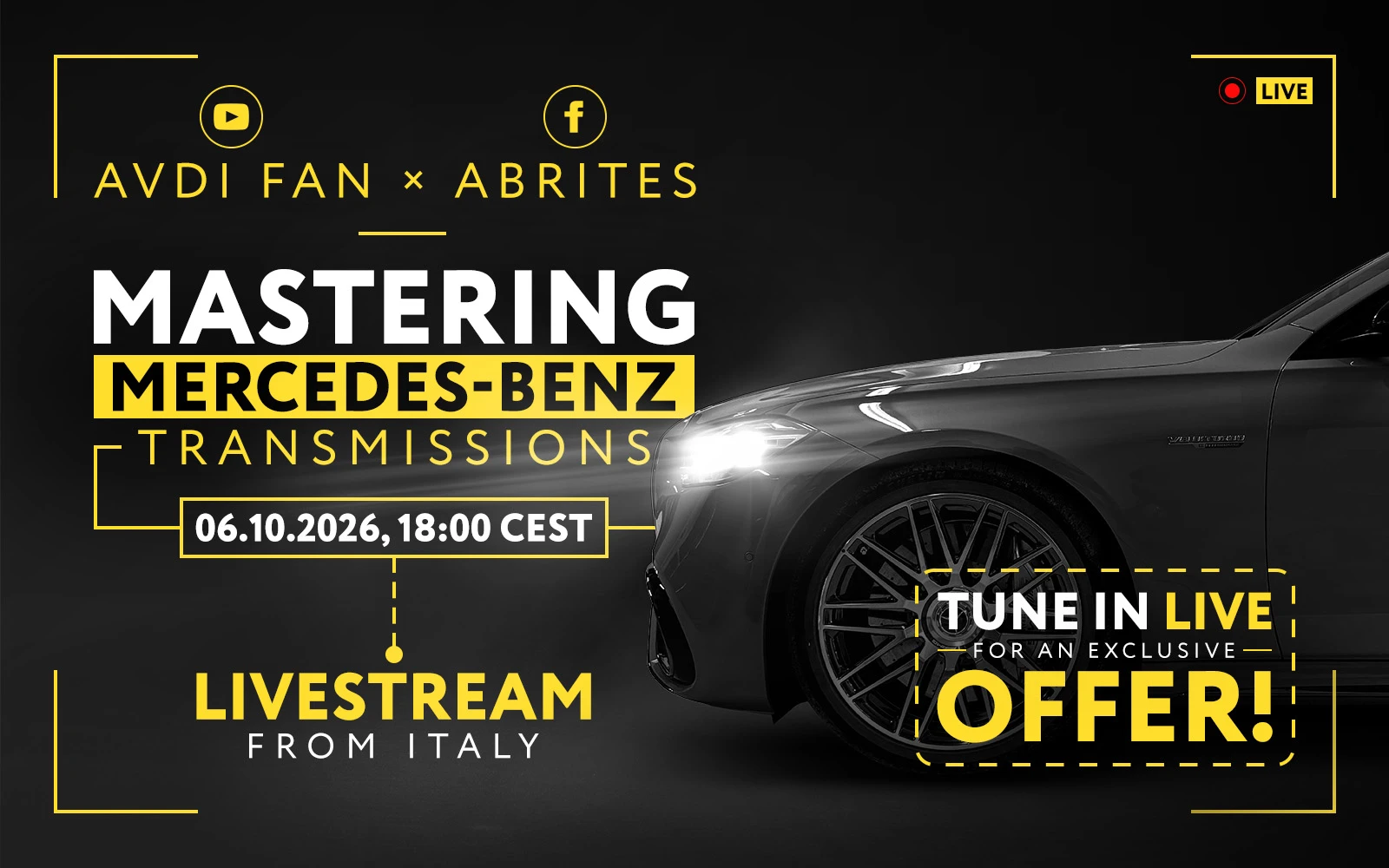 Mercedes-Benz Transmissions Unlocked: AVDI FAN × Abrites LIVE