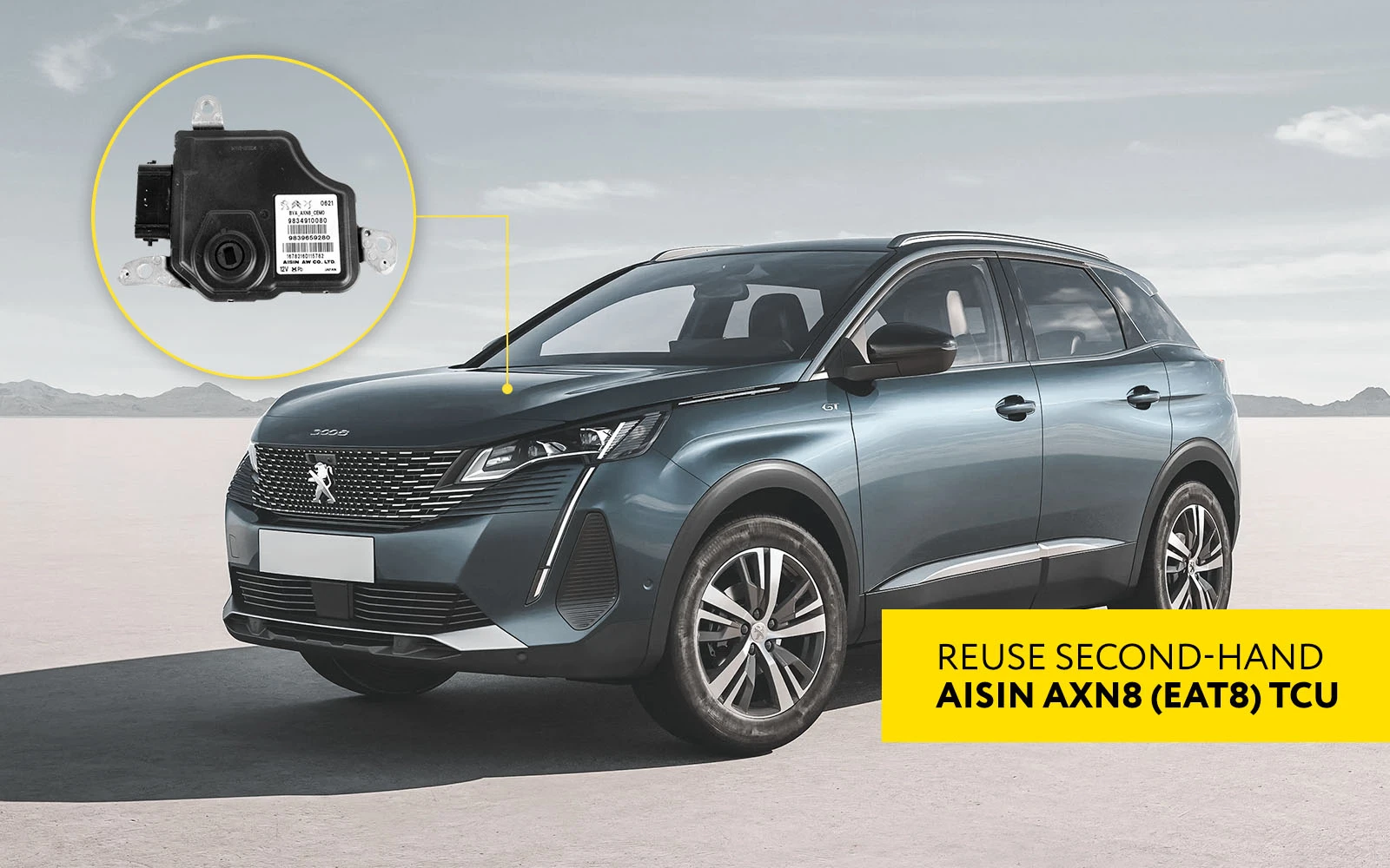 New PN021 Update: Reuse Second-Hand Aisin AXN8 (EAT8) TCUs in Peugeot and Other Stellantis Vehicles