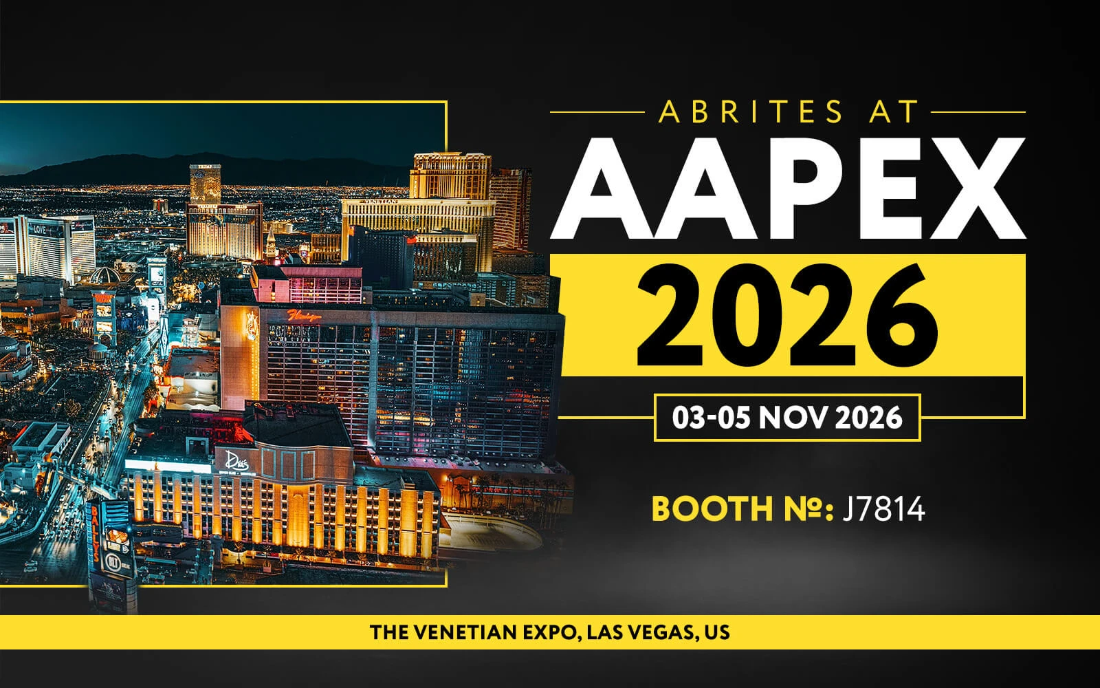 Visit ABRITES at AAPEX 2026 in Las Vegas