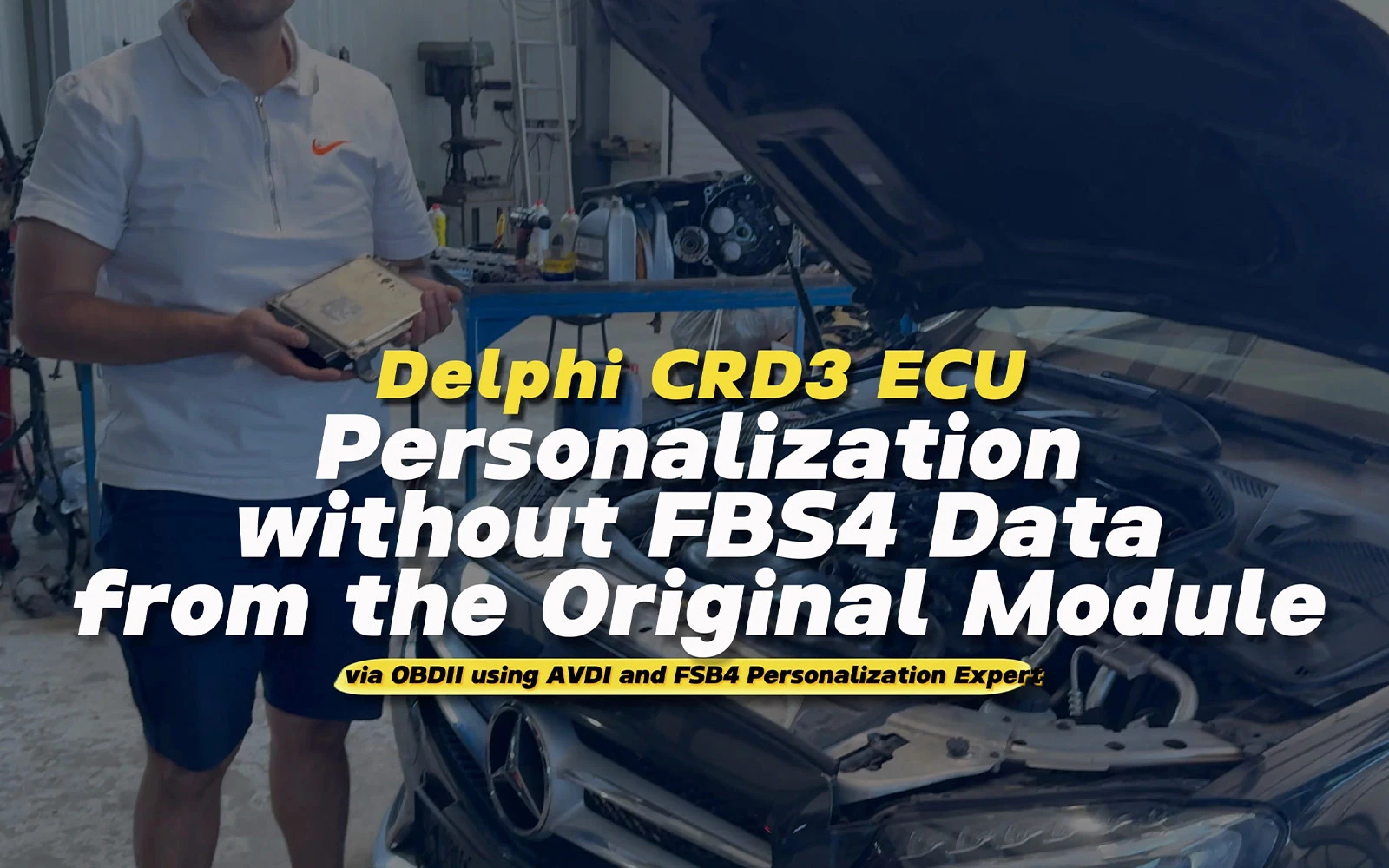 How to Personalize a Delphi CRD3 ECU (in Mercedes-Benz) Without FBS4 Data from the Original Module? Watch ...