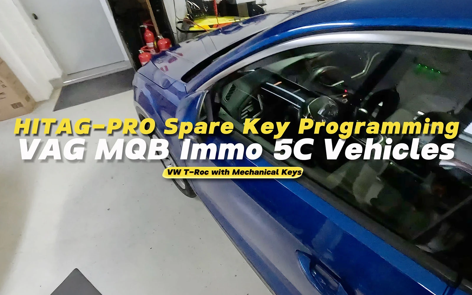 New Video: How to Add a Mechanical HITAG-PRO Key to a VW T-Roc (Immo 5C) Using AVDI?