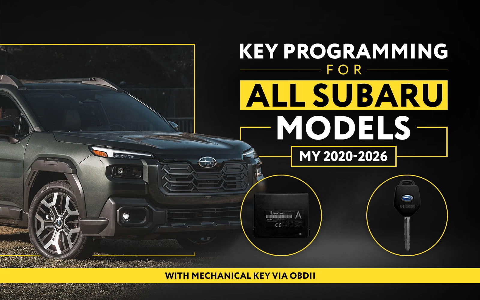 Pre-Order: Subaru Mechanical Key Programming via OBD Now Available!