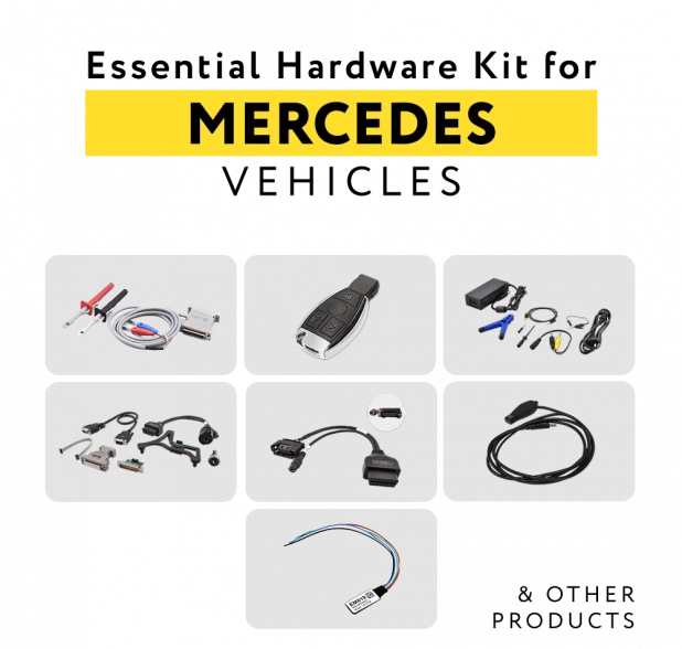 Essential Hardware Kit for Mercedes-Benz Passenger Vehicles by ABRITES