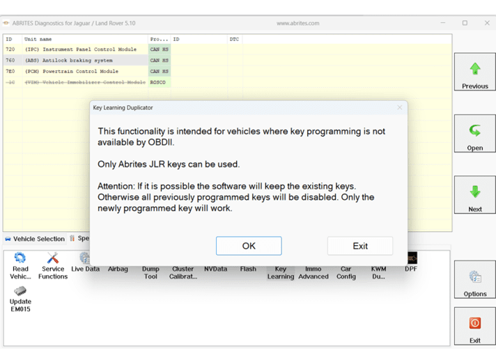 A computer screen displays a message about programming keys. AI generated content