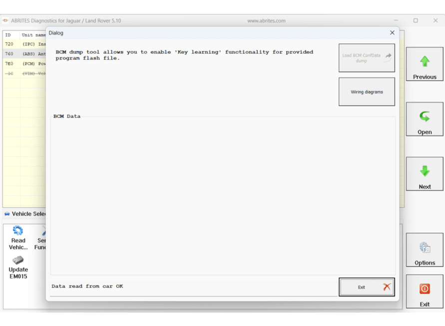 A computer screen displaying a program with a button labeled “Open". AI generated content