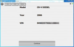 Model automatic detection CR-V blurred VIN
